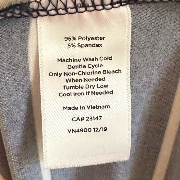 Talbots Blue Striped Button Front Maxi Dress Size Large - Picture 6 of 10